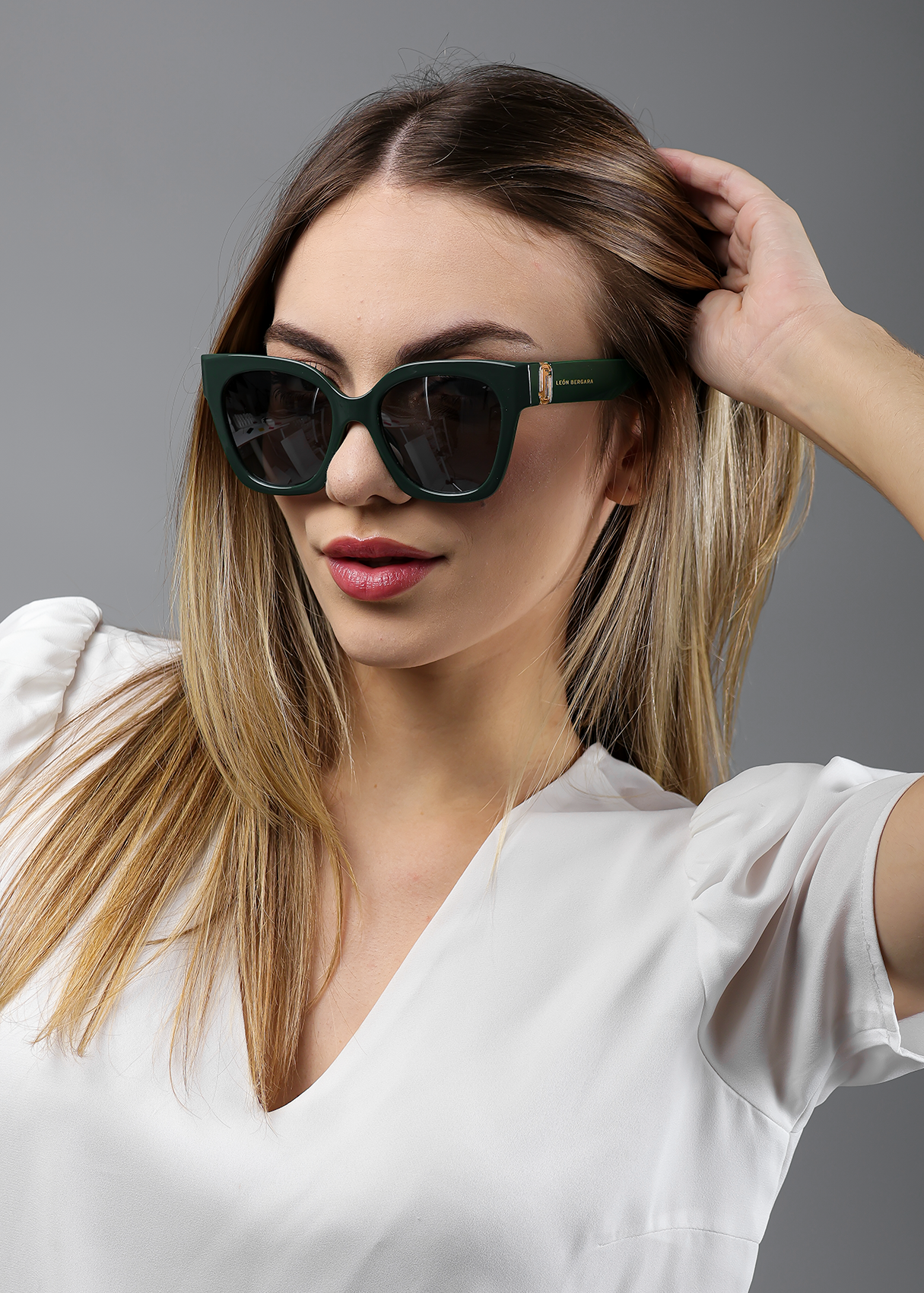 Óculos de Sol Feminino Verde Lussuria